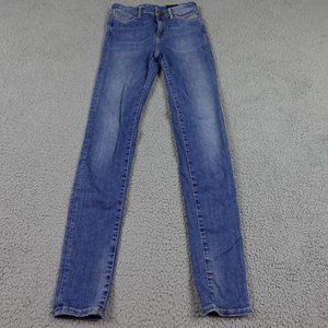 All Saints Grace Skinny High Waist Jeans Womens W25 Denim Acid Wash Stretch